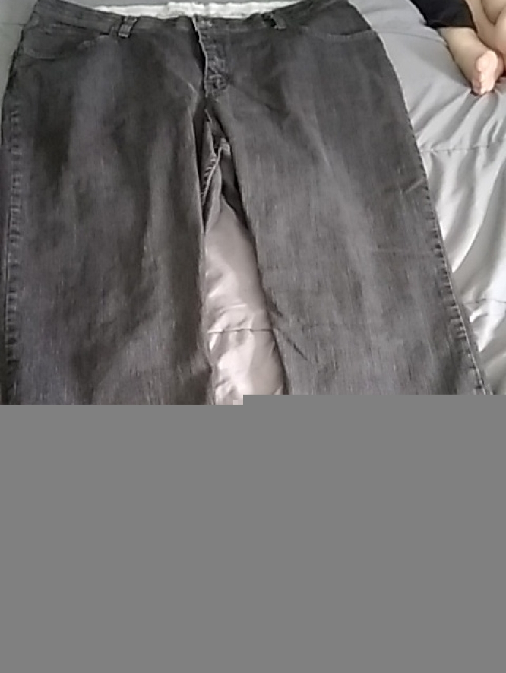 Classic Dark Gray Straight-Leg Jeans